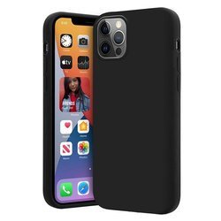 Crong Color Cover - Etui iPhone 12 Pro Max (Czarny)