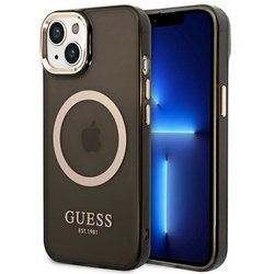 Etui Guess Outline Gold Magsafe Do iPhone 14 Plus