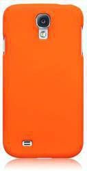 Etui Samsung i9500 Galaxy S4 - sztywne odblaskowe pomarańczowe