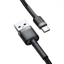 Kabel Baseus Cafule Type-C Cable 50CM Grey/Black