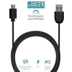 Kabel Puro Fast Charger USB TYP-C 2.0 -> USB A 2.0 1m czarny