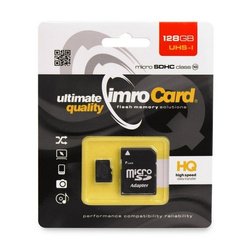 Karta pamięci microSD 128GB Imro+adp 10C