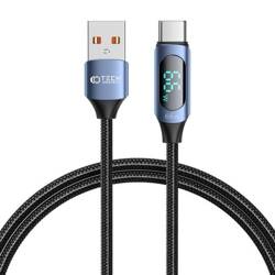 T-P Ultraboost Led Type-C Cable 66W/6A 100CM Blue