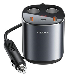 USAMS ROZGAŁĘŹNIK SAMOCHODOWY 2x USB-A/ 1x USB-C / 245W