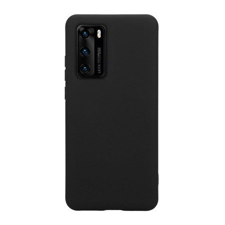 Crong Color Cover Black - Etui Do Huawei P40