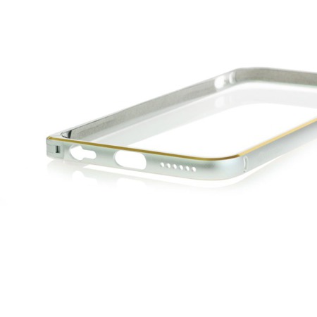 Etui Bumper Comma Do Apple iPhone 6 Plus - Srebrny