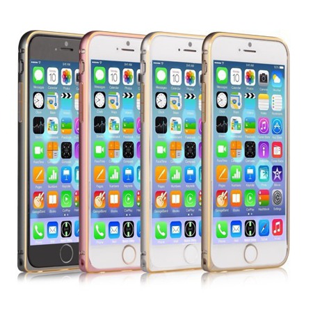 Etui Bumper Comma Do Apple iPhone 6 Plus - Srebrny