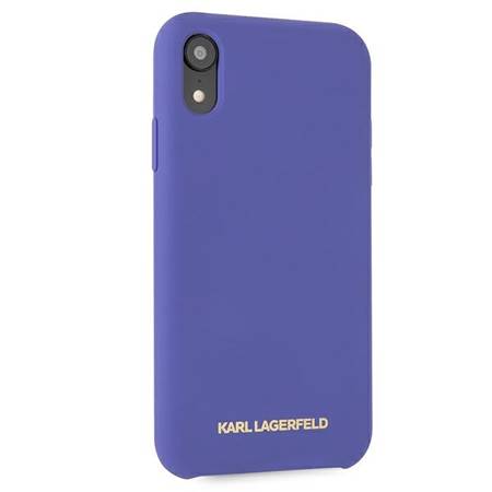 Etui Karl Lagerfeld iPhone Xr Hardcase Fioletowy Silicone