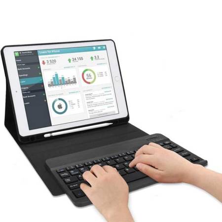 Etui Tech-Protect Sc Pen + Keyboard Galaxy Tab A8 10.5 X200 / X205 Pink