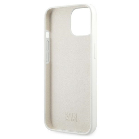 Karl Lagerfeld Silicone Karl & Choupette - Etui iPhone 13 Mini (Biały)