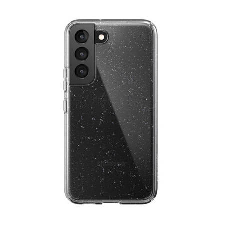 SPECK Presidio Perfect-Clear With Glitter - Etui Samsung Galaxy S22 Z Powłoką Antybakteryjną Microban (Clear/Platinum Glitter)