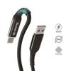 Crong Armor Link – Kabel 60W Z USB-C Na USB W Oplocie 150CM (Czarny)