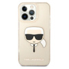 Karl Lagerfeld Karl'S Head Glitter - Etui iPhone 13 Pro Max (Złoty)