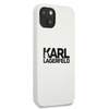 Karl Lagerfeld Silicone Stack Logo - Etui iPhone 13 Mini (Biały)